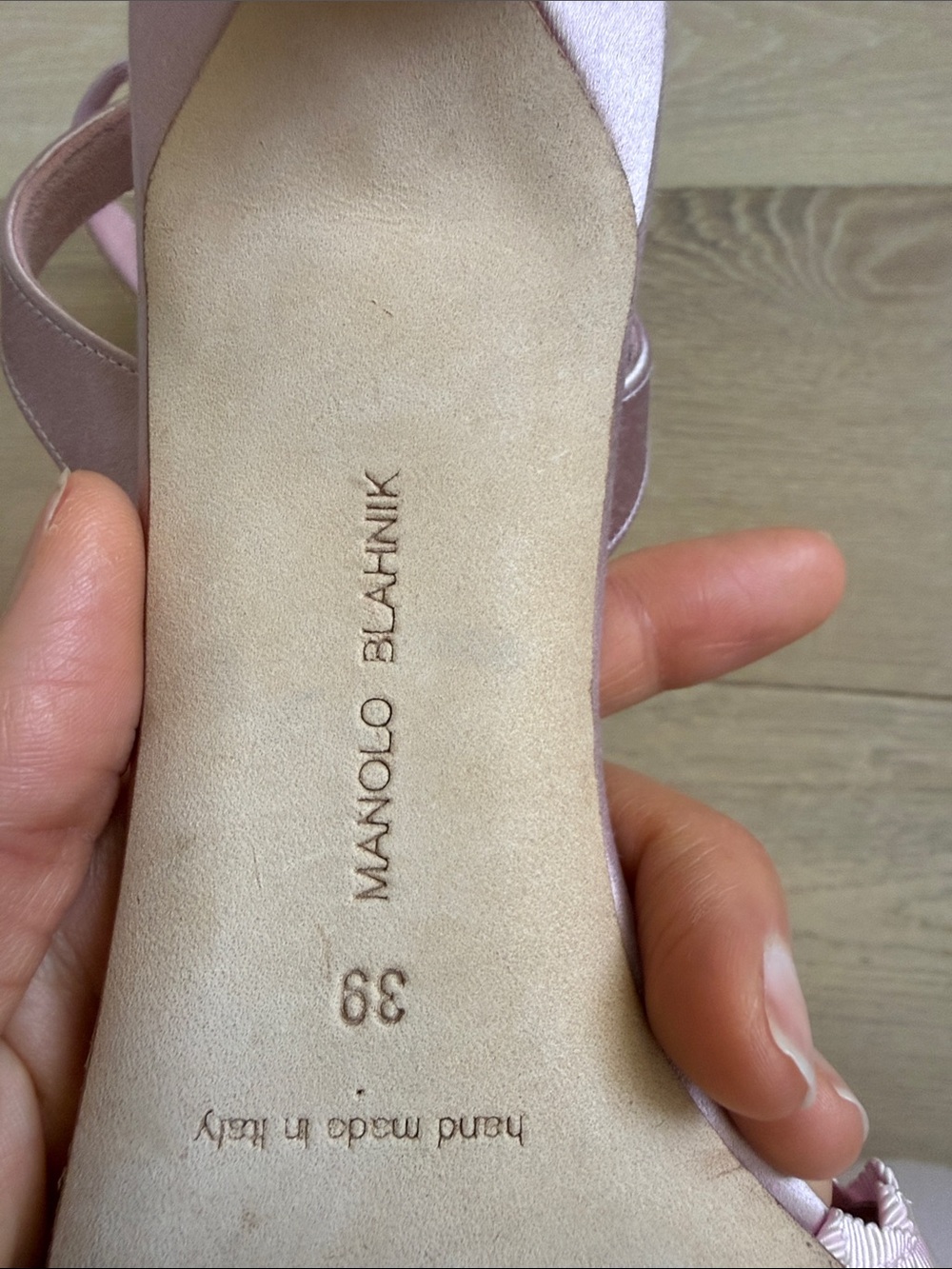 Manolo Blahnik Ligra 50 Faille-trimmed satin slingback sandals - Picture 6 of 6